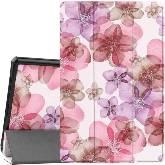 Ratesell Case Cover with Auto Wake Sleep for Samsung Galaxy Tab a7 10.4'' SM-T500, SM-T507 Flower