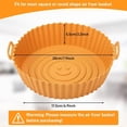 thumbnail image 5 of YIGSECU Pack of 4 Air Fryers Pad Silicone Air Fryers Basket Air Fryers Bowl Multifunctional Silicone Cooking Tool for Cooking, 5 of 7