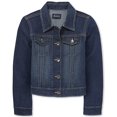 thumbnail image 2 of The Children's Place Girls' Denim Jacket Dk Stonedm XS (4), 2 of 4