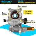 thumbnail image 2 of Bomba de lavado a presión MUTURQ 2600-3000 PSI 2.5 GPM Honda GC160, 2 of 7