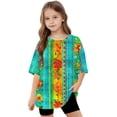 thumbnail image 6 of Virmaxy (5-15 Years) Boys Girls Fashion Casual Shirt Teenagers Solid Color Short Sleeve Round Neck Top Summer Loose Casual Trendy Pullover Shirt Multicolor-38 5 Years, 6 of 8