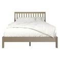 thumbnail image 3 of Home Design Fresno Queen Wood Platform Bed Frame with Open Slat Panel Headboard, Gray, Easy Assembly, 3 of 12