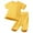 Yellow, variant on Weebloom Baby Boys Summer Clothes Set Girls 2Pcs Short Sleeve Shirt Pants Cool Jammies Basic Daily for Holiday Beach Outfit Set 3-24 Months