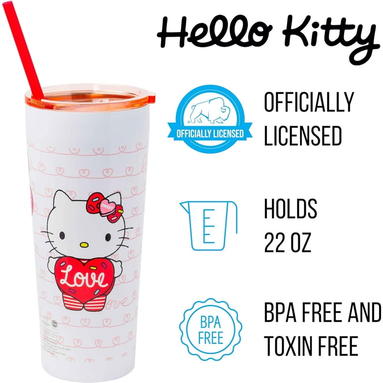 Hello Kitty Strawberry 20oz Plastic Tumbler