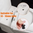 thumbnail image 2 of SelfTek Paquete de 4 pernos para asiento de inodoro, tornillos para bisagra, fijaciones para asiento de inodoro, tuercas superiores de goma expandibles, tornillos de montaje, accesorios para asiento,, 2 of 7