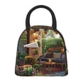 thumbnail image 1 of Balery Charming Garden Patio Bolsa de Almuerzo para Mujeres, Caja de Almuerzo, Bolsa de Almuerzo Pequeña Impermeable, Tote de Almuerzo Reutilizable con Gran Capacidad, 1 of 6