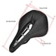 thumbnail image 5 of Cómodo cojín para asiento de bicicleta de piel sintética negra para bicicletas de montaña y carretera: diseño duradero y ergonómico, 5 of 8