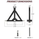 thumbnail image 4 of 3 Point 2" Receiver Trailer cm de Alturaitch Category 1Tractor Tow cm de Profundidadrawbar Pull Negro Resistente Compatible para Kubota John cm de Profundidadeere BX LM25 cm de Altura Cat, 4 of 8