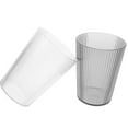 thumbnail image 5 of SOFTGAS Toothbrush Cup Holder, Bathroom Tumbler, Unbreakable Cup, Reusable mouthwash Cup, Mug 4PCS (Transparent&Grey&Blue&Green), 5 of 7