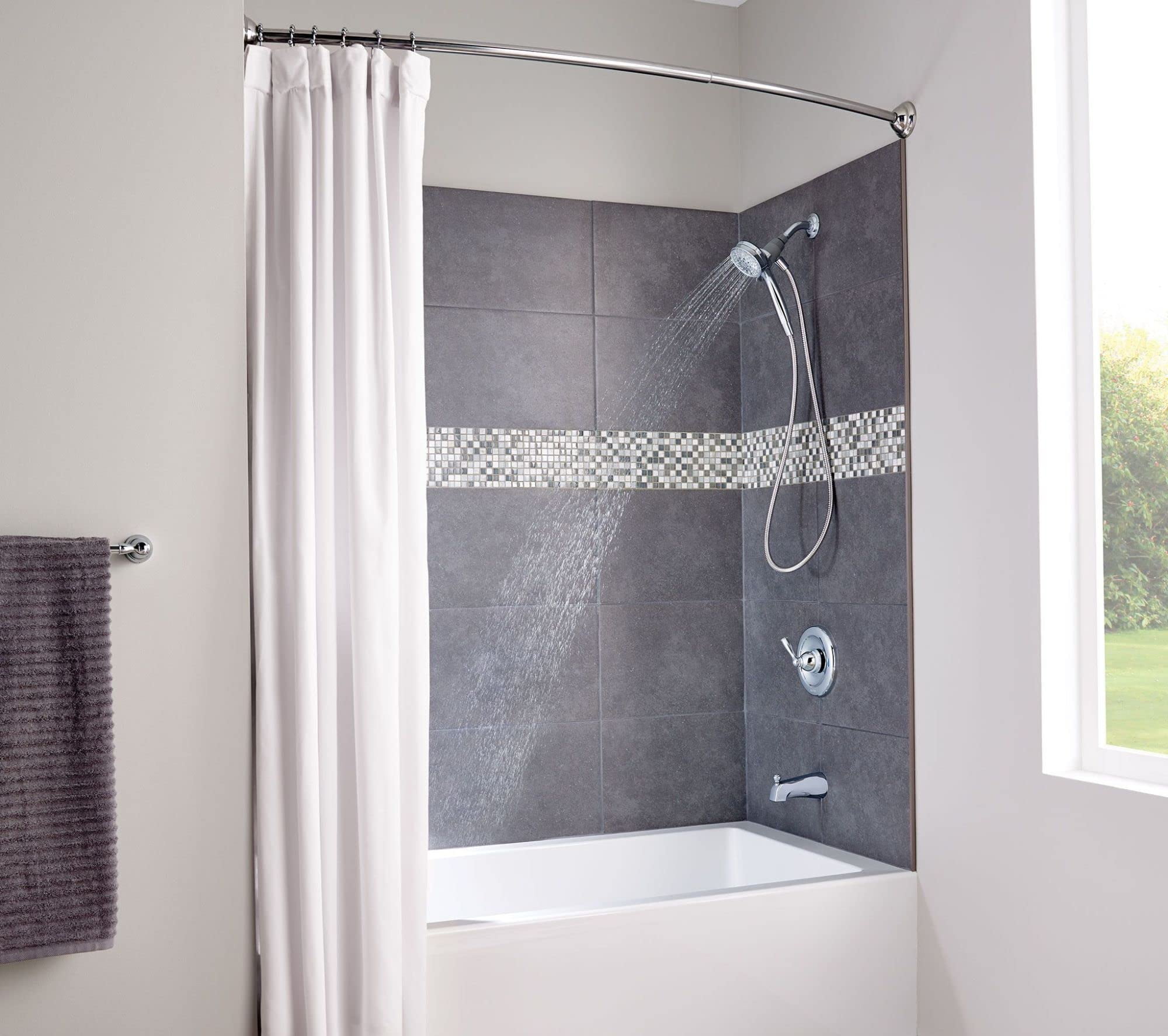 Moen SR2201CH Shower Curtain Rings (Pack of 12), Chrome