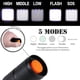 thumbnail image 5 of Paquete De 2 Linternas Tácticas Led Resistentes Al Agua Grado Militar 2000 Lúmenes 5 Modos Función De Zoom Antorcha Ultrabrillante, 5 of 5