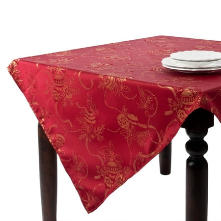 UPC 789323252005 product image for Saro Jacquard Red Holiday Tablecloth | upcitemdb.com