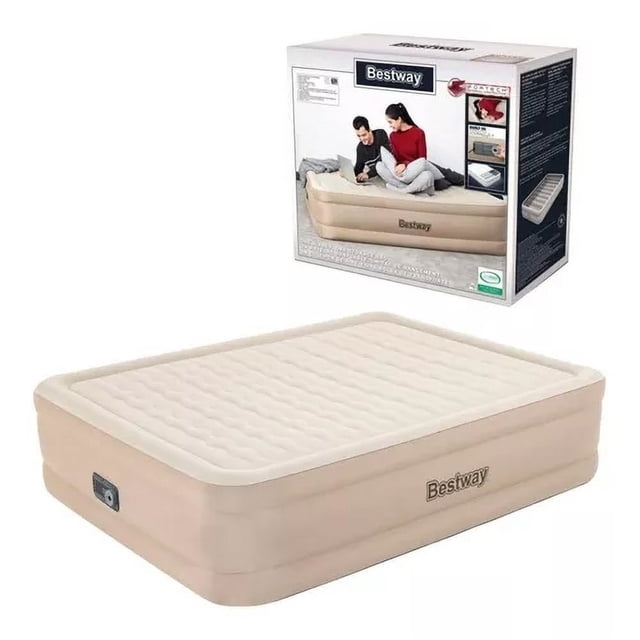COLCHON INFLABLE QUEEN SIZE CON BOMBA INCLUIDA