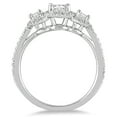 thumbnail image 2 of SZUL Women's 1 Carat TW Diamond Three Stone Ring in 14K White Gold (J-K-L Color, I2-I3 Clarity), 2 of 4