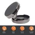 thumbnail image 3 of Phone  Bracket, 360 Fixed Position Rotation 180 Fold Foldable  Phone Holder Strong ABS Aluminum Alloy With Tape For Car, 3 of 8