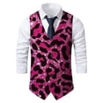 thumbnail image 6 of Men Vest Sleeveless Jacket Top Carnival Clothes For Glitter Sequins Party Vest Outerwear For Carnival Festival Celebration And Stage Performance Gold L, 6 of 8