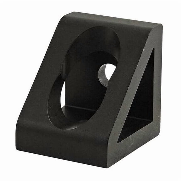 InsideCrnrBrckt,Alum,Blk,1-1/2in,15/16in 4332-BLACK