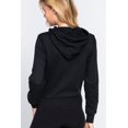 thumbnail image 2 of Print French Terry Hoodie Top, 2 of 5