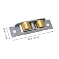 thumbnail image 2 of SHOWERORO 1Pcs Stainless Small Pulley Wheel Replacement for Home Door Window 0.63in Diameter, 2 of 7