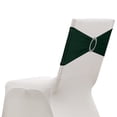 thumbnail image 1 of Uxcell 20 Paquete Fundas de Silla, Banda de Cubierta de Silla Elástica con Hebilla Deslizante de Poliéster para Decoraciones de Ceremonia de Fiesta de Boda, Verde Negro Oscuro, 1 of 6