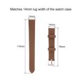 thumbnail image 2 of Unique Bargains Soft Rubber Watch Band 14mm Width Quick Release Replacement Silicone Watch Strap, Brown, 2 of 5