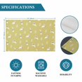 thumbnail image 6 of Yellow Spring Easter Placemats Set of 4, Cute Bunny Botanical Placemats for Dining Table, Place Mats for Kitchen Tabletop, Waterproof Wipeable Dining Table Mats Set, 6 of 9