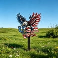 thumbnail image 5 of 1Pc Metal Memorial Day Yard Signs, 4th of July Outdoor Decor Patriotic Eagle Metal Garden Stakes, Independence Day Eagle Lawn Ornament, Weather-Resistant Iron Art, Garden Stake, 5 of 6