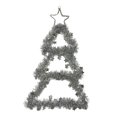 thumbnail image 2 of Adorno navideño colgante con forma de árbol de Navidad, silueta de luces para ventana LED de colores plateados, 2 of 9