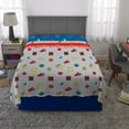 thumbnail image 4 of Super Mario Full Sheet Set, Gaming Bedding, Gray and Red, Nintendo, 4 of 10