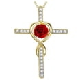 thumbnail image 1 of Collar Cruz/Rosa Infinita High Monaco RoseGrace03 1Pza Oro MXOEG-001, 1 of 5