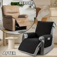 thumbnail image 6 of Aorsher 100% Waterproof Recliner Chair Cover for Home, Non Slip Covers for Recliner Chair with Pocket, Washable Reclining Chair Cover Furniture Protector for Kids, Pets, 6 of 15