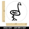 thumbnail image 2 of Flamingo Doodle Self-Inking Rubber Stamp Ink Stamper - Yellow Ink - Medium 1 Inch, 2 of 7