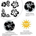 thumbnail image 4 of 4Pcs 4 Styles PET Waterproof Self-adhesive Car Stickers Reflective Decals for Car Motorcycle Decoration White & Black July Lotus 200x200mm 1pc/style DIY, 4 of 9