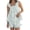 Lake green, variant on 2 Piece Lounge Set Womens Floral Print Pajama Sets Ruffle Trim Cami & Casual Shorts