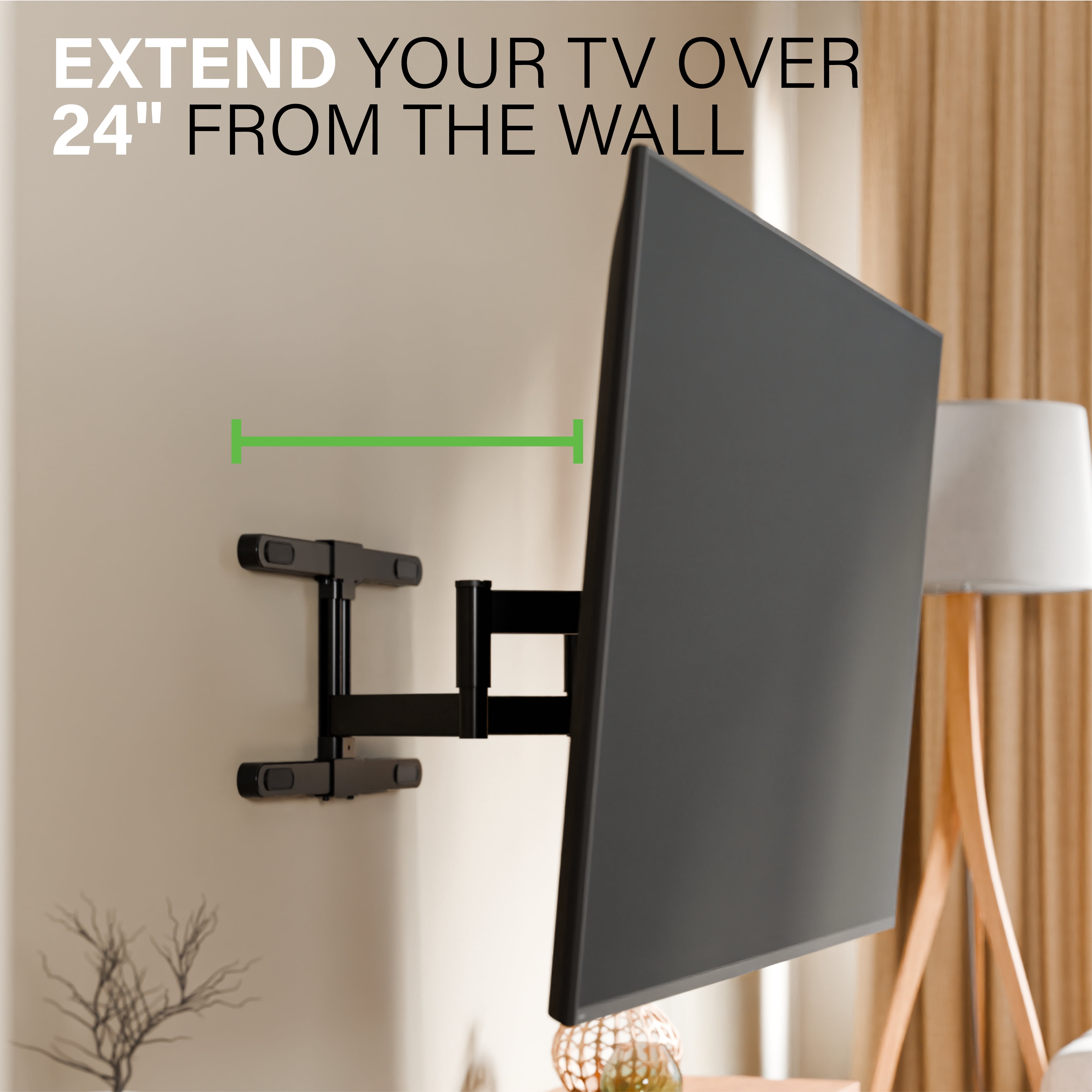 SANUS VuePoint Full-Motion TV Mount for TVs 42"-85" up to 120 lbs