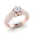 thumbnail image 1 of 2carat Round Cut Diamond Prong Women's Solitaire Bridal Engagement Ring Solid 18K Gold H SI2, 1 of 3