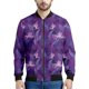 thumbnail image 3 of Chaqueta con estampado de flores coloridas hawaianas para hombre, sudaderas con estampado 3D de plantas tropicales, abrigos de manga larga con cremallera estilo bombardero callejero, 3 of 5