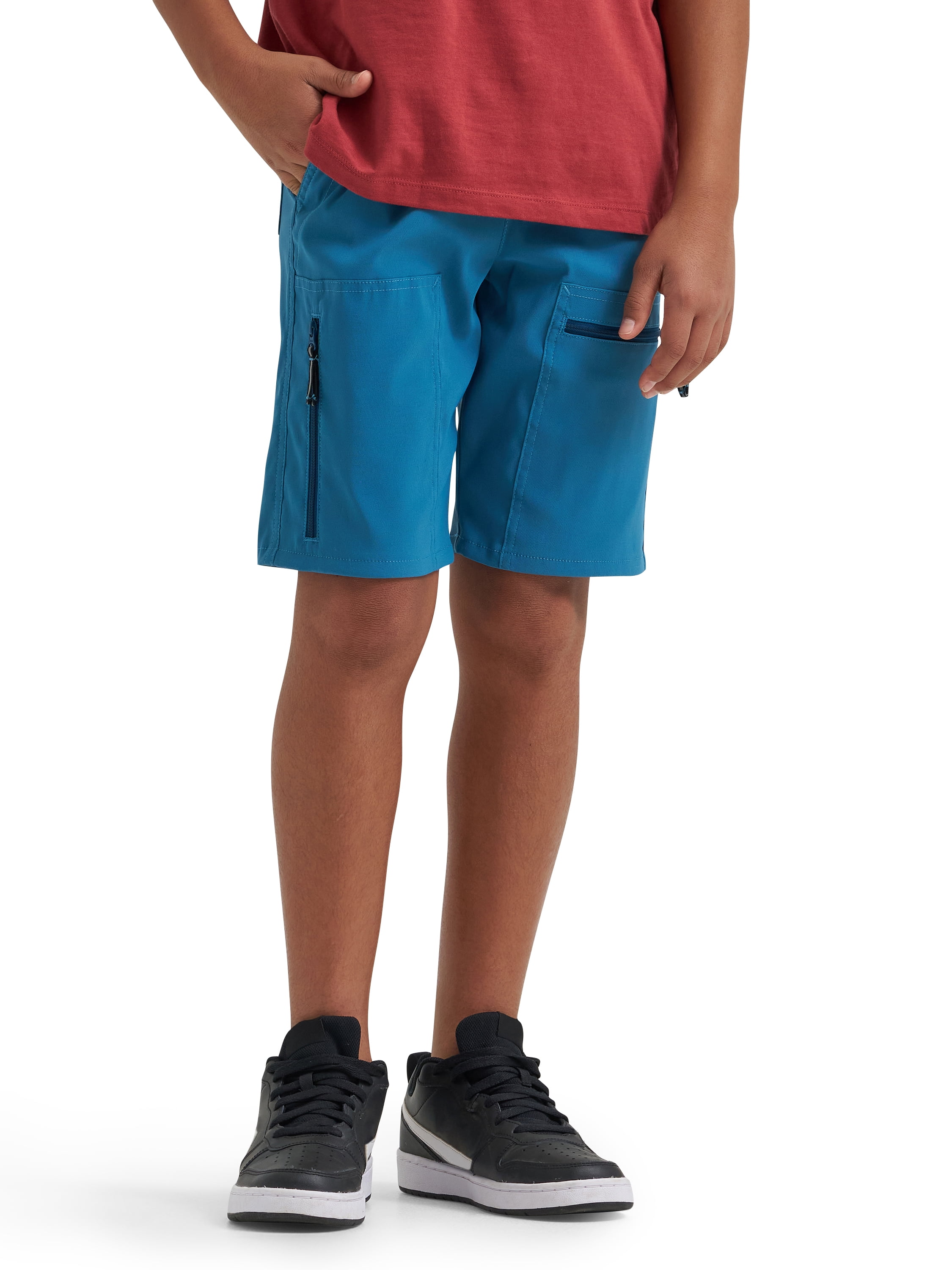 Wrangler® Boy's Tech Cargo Shorts with Screen Cleaner, Sizes XS-2XL & Husky