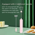 thumbnail image 3 of Household Cordless Electric Food Mixer 4 Speeds Adjustable Dough Handheld Blending Tool Eggs Beater Multifunctional Mixer, 3 of 8