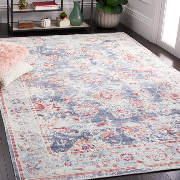 Safavieh Mirage Moema Floral Area Rug, Blue/Copper, 6' x 9'