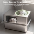 thumbnail image 6 of KPWACD Stainless Steel Cat Litter Box with Lid Metal Litter Pan Extra Large 23.8" X 15.9" X 13.1", 6 of 9