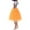 Z9162-Orange, variant on GPOECD Mesh Pleated Puffy Skirt Speed Skirt for Women Fashionable and Elegant Design