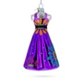 thumbnail image 2 of Elegant Purple Dress Glass Christmas Ornament, 2 of 3