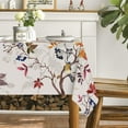thumbnail image 4 of Fall Tablecloth 60x84 Inch, Thanksgiving Autumn Harvest Watercolor Birds Trees Table Cover for Party Picnic Dinner Decor Black, 4 of 6