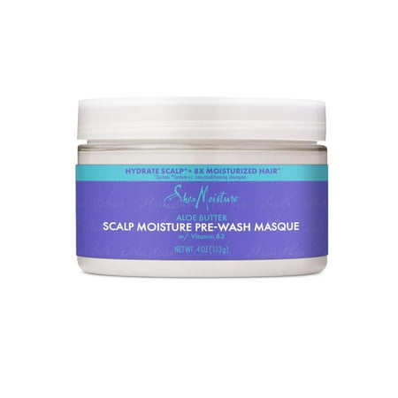 SheaMoisture Scalp Moisture Pre Wash Hair Mask with Vitamin B3 and Aloe Butter 4 oz