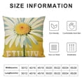 thumbnail image 5 of Qinduosi Outdoor Yellow Throw Pillow Covers Set of Spring Decorative Cushion Home Décor Decorations for Sofa,Daisy Floral Gnomes White, 5 of 5