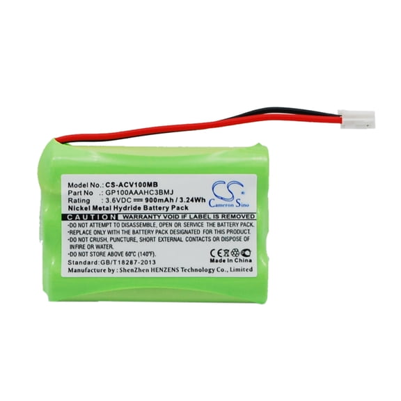 900mAh Audioline GP100AAAHC3BMJ Battery for G10221GC001474 Baby Care V100
