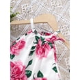thumbnail image 5 of Mikrdoo Kid Girls Clothes 8Y,9Y,10Y,11-12Y Big Girls Floral Print Halter Summer Sleeveless Tops Elastic Fashion Shorts 2Pcs Outfits 10 Years Rosy, 5 of 10