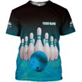 thumbnail image 4 of Personalized Bowling Shirt Custom Bowling Shirts Bowling Gift Bowling Shirts for Women & Men Bowling Shirt Team (Blue, S), 4 of 8
