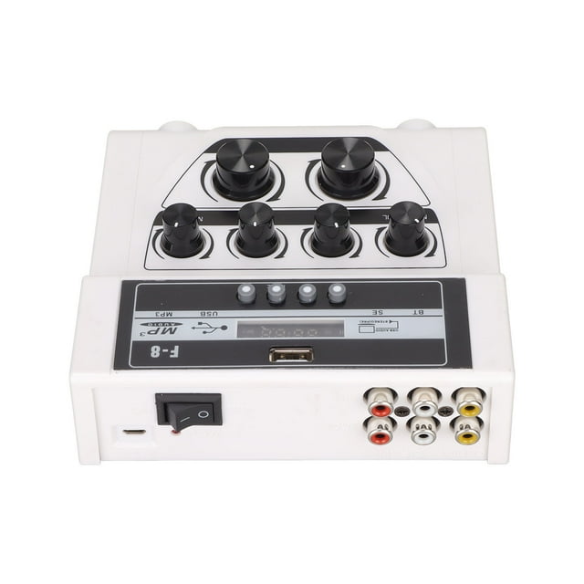 Mini Karaoke Mixer, Sound Mixer Dual Powered MP3 Function for Amplifier for Stage for Smartphone EU Plug,US Plug